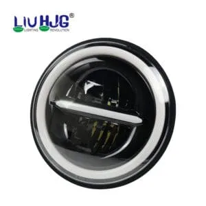 HJG 7 Inch 110W Minus LED Headlight For Royal Enfield, Mahindra Thar, Jeep.
