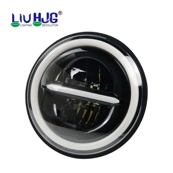 HJG 7 Inch 110W Minus LED Headlight For Royal Enfield, Mahindra Thar, Jeep.