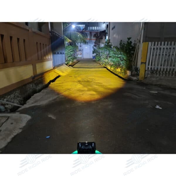 HJG Mega Drive 3 Lens Dual Color Yellow/White LED Fog Lights (2 Pcs)