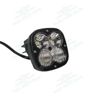 HJG 4 LED CREE 60W Combo Spot & Spread Fog Light For All Motorcycles With Yellow Filter Cap