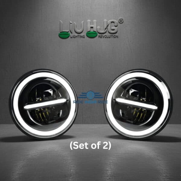 High-quality circular LED car headlights with intelligent lighting design, energy-efficient and durable, perfect for customizing your vehicle for better visibility and style.