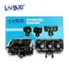HJG Mega Drive 3 Lens Dual Color Yellow/White LED Fog Lights (2 Pcs)