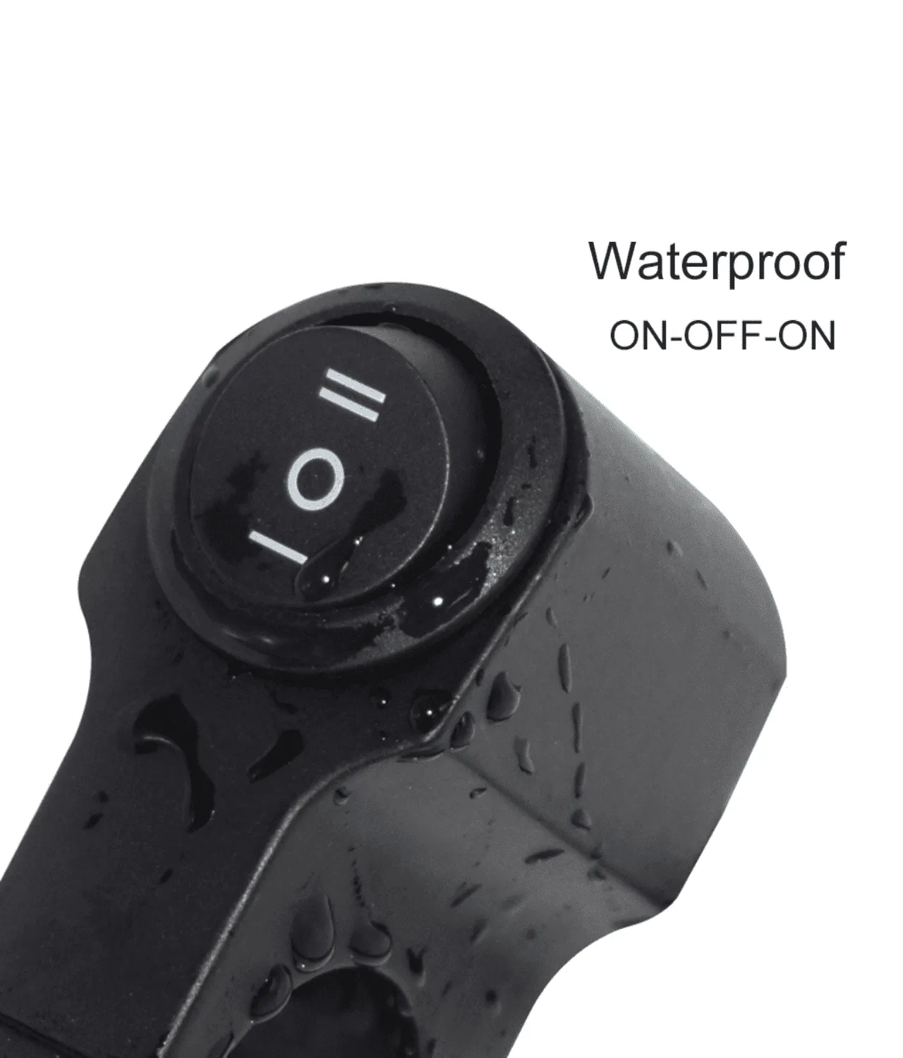 12V Motorcycle Handlebar 3 Way Switch 7/8" ON-OFF-ON Headlight Fog Light Switch