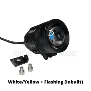 New HJG KZ30 60W Adjustable Focus Lens Fog Light With Inbuilt White/Yellow + Flashing Modes For All Motorcycles