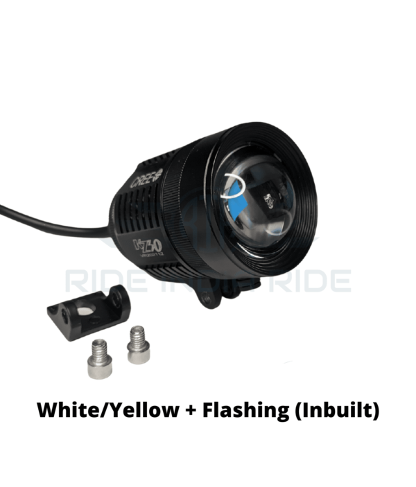 New HJG KZ30 60W Adjustable Focus Lens Fog Light With Inbuilt White/Yellow + Flashing Modes For All Motorcycles