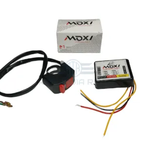 Moxi Hazard Flasher Universal Bike/Scooter 16 Patterns Waterproof For LED/Bulb Indicators (With Switch)