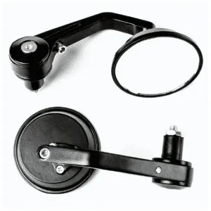 Bar End Mirrors Round For 7/8" Handle Bar End Motorcycle Rear View Side Mirrors