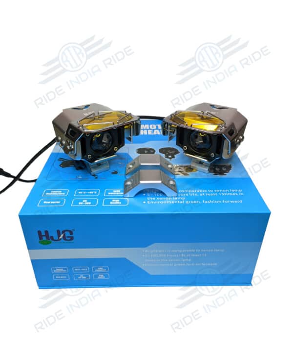 HJG Transformer White/Yellow LED Fog Lights With Harness/Clamps