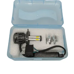 HJG M6 Mini LED Headlight Bulb H4 For All Motorcycles (80W White)