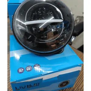 HJG 7 Inch 110W Minus LED Headlight For Royal Enfield, Mahindra Thar, Jeep.