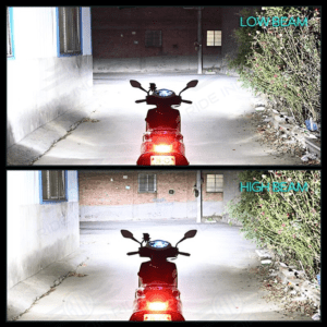 RTD M02S Universal Motorcycle LED Headlight Bulbs H4 HS1 BA20D P15D H6 5000LM 9-80V 50Watts White 6500K High Low Beam