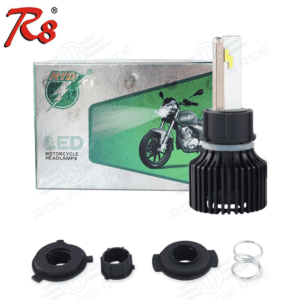RTD M02S Universal Motorcycle LED Headlight Bulbs H4 HS1 BA20D P15D H6 5000LM 9-80V 50Watts White 6500K High Low Beam