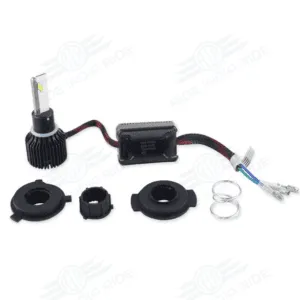 RTD M02S Universal Motorcycle LED Headlight Bulbs H4 HS1 BA20D P15D H6 5000LM 9-80V 50Watts White 6500K High Low Beam