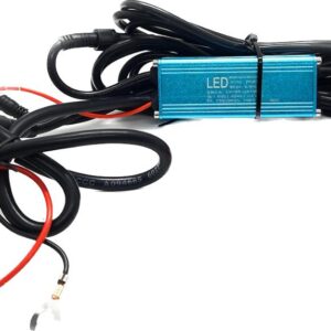 Fog Light Wiring Harness Kit + Fuse + Switch + Relay + Strobe Flasher For Dual Color White/Yellow Lights (Plug N Play) System