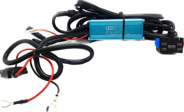 Fog Light Wiring Harness Kit + Fuse + Switch + Relay + Strobe Flasher For Dual Color White/Yellow Lights (Plug N Play) System
