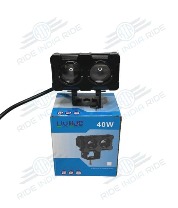 HJG Dual Shot 2 LED 40W Dual Intensity White/Yellow LED Fog Lights For All Motorcycles