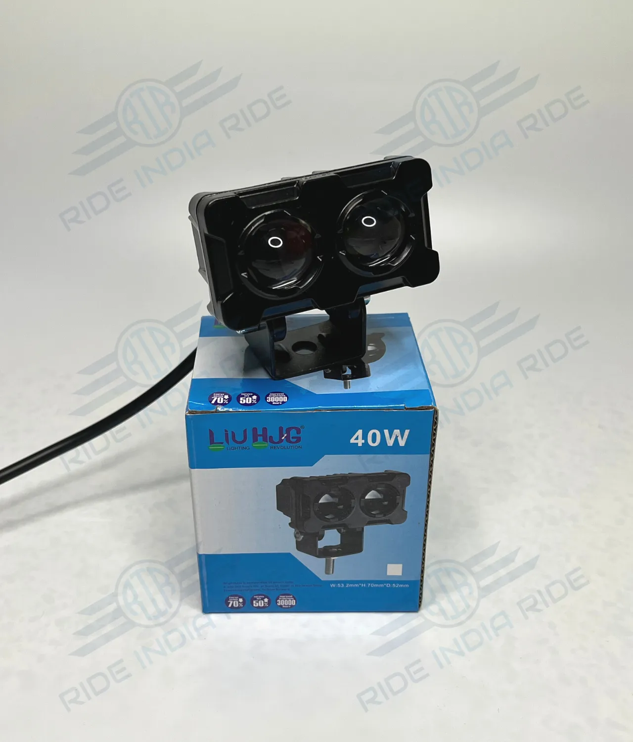 HJG Dual Shot 2 LED 40W Dual Intensity White/Yellow LED Fog Lights For All Motorcycles