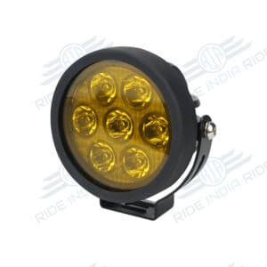 HJG Original 70W Dual Color Yellow/White LED Fog Lights with Yellow Filter Cap for Bikes, Cars, Jeeps