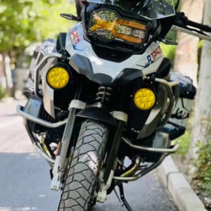 HJG Original 70W Dual Color Yellow/White LED Fog Lights with Yellow Filter Cap for Bikes, Cars, Jeeps