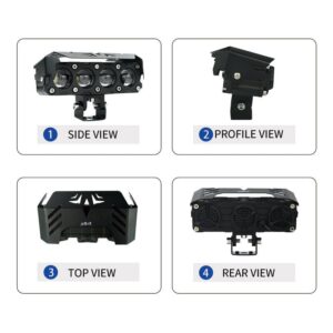 Bright motorcycle auxiliary LED lights for enhanced visibility and safety during rides.