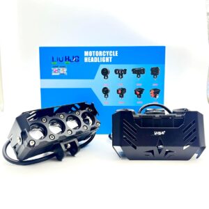 High-quality motorcycle LED headlight with multiple watt options, ideal for motorcycle riders seeking safety and visibility, available at Ride India Ride.
