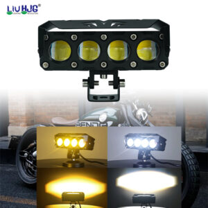 HJG Mega Drive 4 Lens Dual Color Yellow/White LED Fog Lights