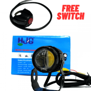Original HJG Mini Driving Fog Lights 40W Dual Colour For All Motorcycle/Scooters/Cars/Jeeps With Switch