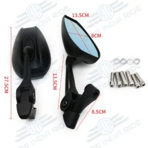 Tanax Napoleon Rearview Mirror Bar End + Regular Mount Anti-glare Universal