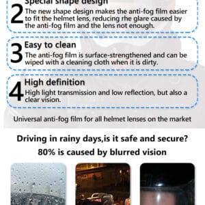Universal Anti Fog Film For Helmet - Ride India Ride