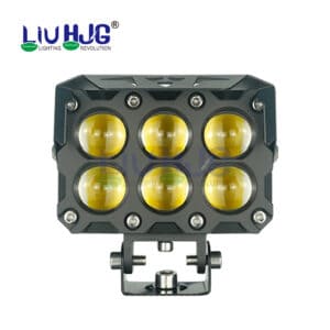 HJG Original Mega Drive 6 Lens Dual Color Yellow/White LED Fog Lights (Pair)