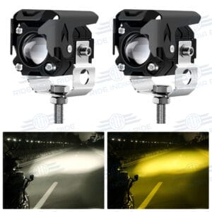 Liu Hjg Single Lens Round 60W LED Fog Lights Yellow/White