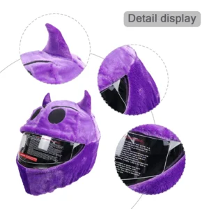 Motorcycle Helmet Cover - Devil Purple