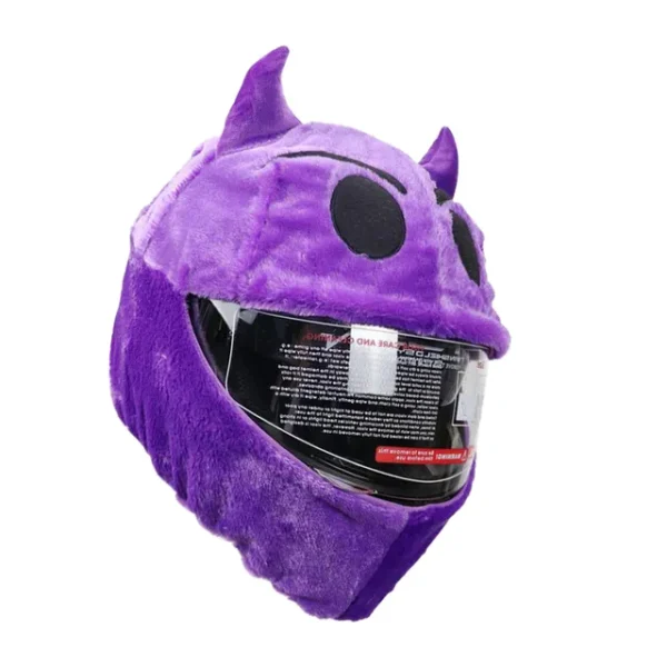 Motorcycle Helmet Cover - Devil Purple