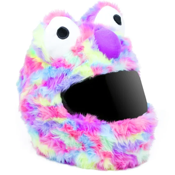 Motorcycle Helmet Cover - Big Eyes Rainbow