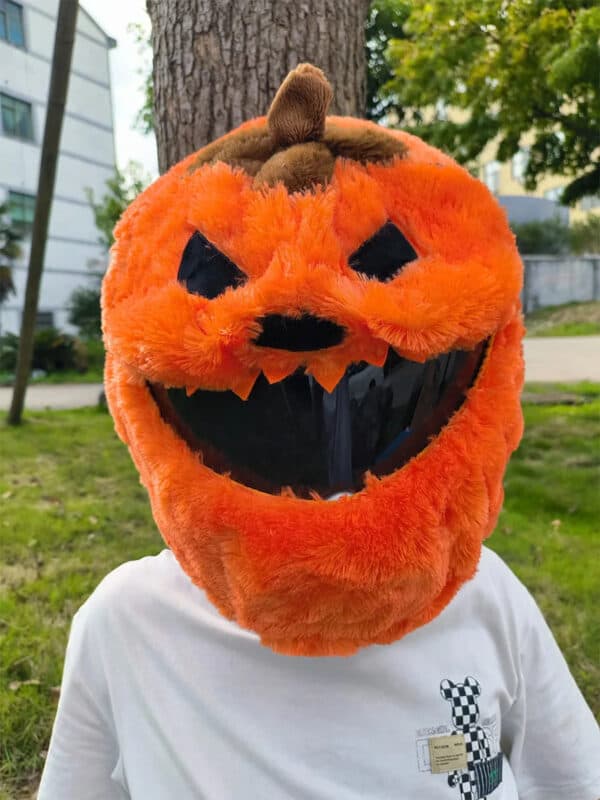 Pumpkin Motorcycle Helmet Cover - Ride India Ride