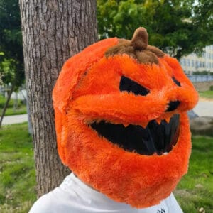 Pumpkin Motorcycle Helmet Cover - Ride India Ride