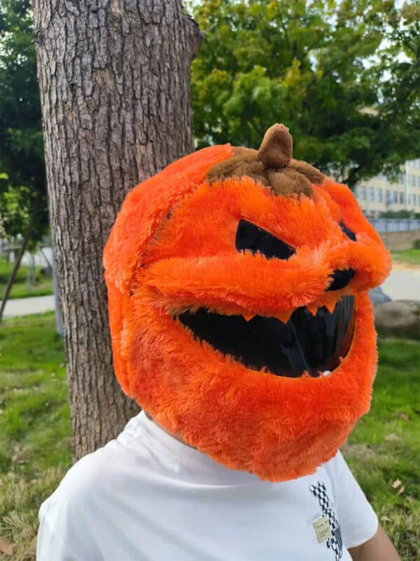 Pumpkin Motorcycle Helmet Cover - Ride India Ride