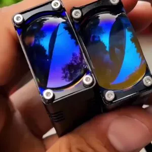 LIU HJG Waymaker Dual Colour Fog Light Version 4 with Red Devil Eye and Canbus Wiring (2Pcs) - Easy Installation for Cars and Motorcycles