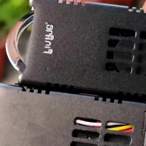 LIU HJG Waymaker Dual Colour Fog Light Version 4 with Red Devil Eye and Canbus Wiring (2Pcs) - Easy Installation for Cars and Motorcycles