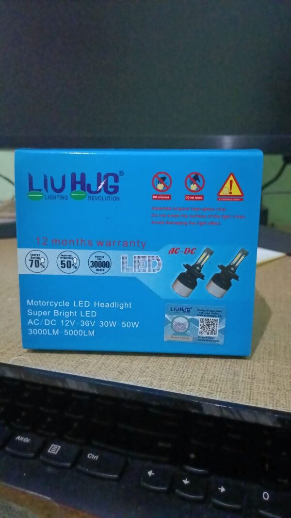 LIU HJG Original NIGHT EYE H4 LED Headlight Bulb Hi/Low Beam, IP67 Waterproof for Car/Bike