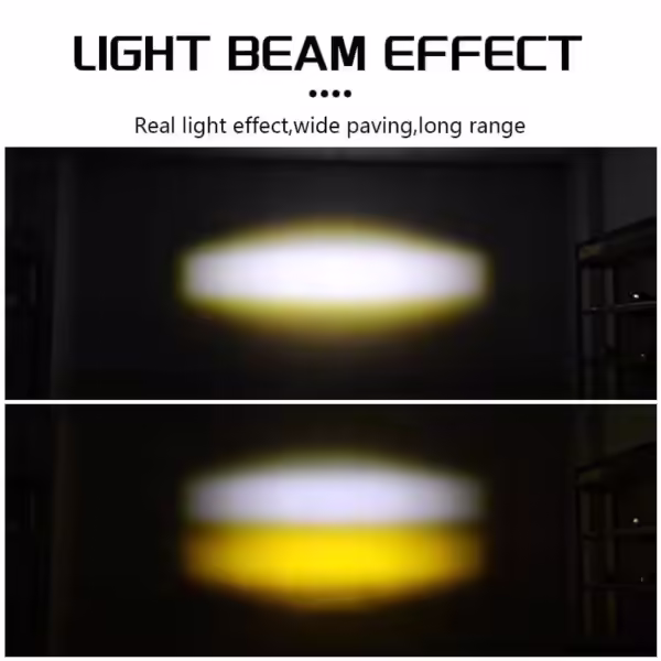 HJG Original Mega Drive 5 Lens Dual Color Yellow/White LED Fog Lights (Pair)