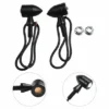 Bike Indicator Light Bright COB LED Signal Lights Mini Metal Indicator Universal For Bike Motorcycle (2 Pcs)