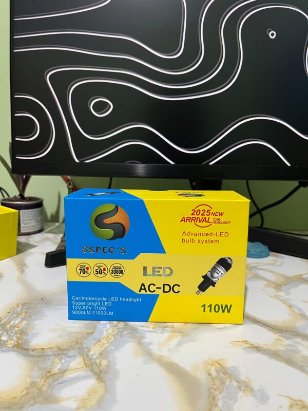 SSPEC'S Projector 110W AC-DC LED Headlight Bulb - Advanced System 11000LM Car/Motorcycle 12V-80V - Image 4