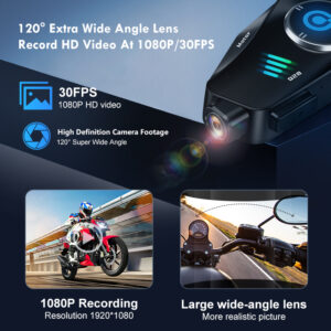 Alternative view of Q28 Motorcycle Helmet Bluetooth Headset with 1080P Camera - 500M Intercom Range