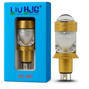 Liu HJG LED motorcycle signal light bulb, gold and silver, high visibility, energy-efficient, suitable for bike safety lights, easy to install.