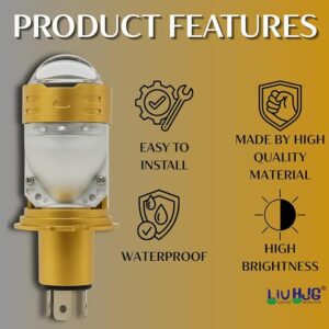 Replacement bulb for motorcycle, easy to install, waterproof, high-quality material, and high brightness for optimal visibility and safety during night rides.
