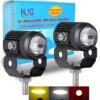 High-quality motorcycle mini driving lights, featuring durable design and bright LED illumination, perfect for enhancing visibility and safety during rides.