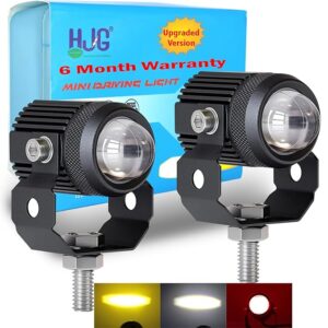 High-quality motorcycle mini driving lights, featuring durable design and bright LED illumination, perfect for enhancing visibility and safety during rides.