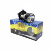 Bright LED motorcycle headlight bulb on Ride India Ride packaging, designed for enhanced visibility and safety for motorcycle riders in India.