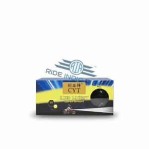 High brightness LED motorcycle light in blue and black packaging with 